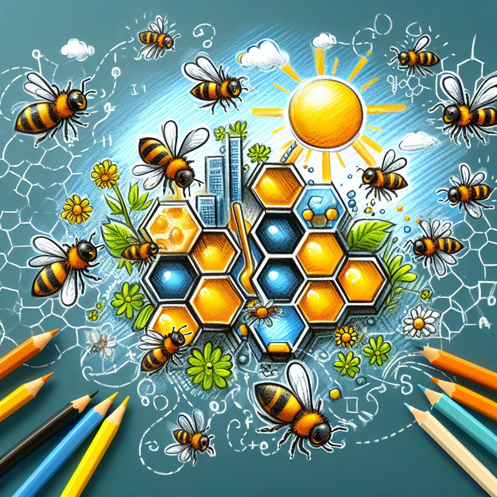 Image of bees planning their work carefully fir effective organization